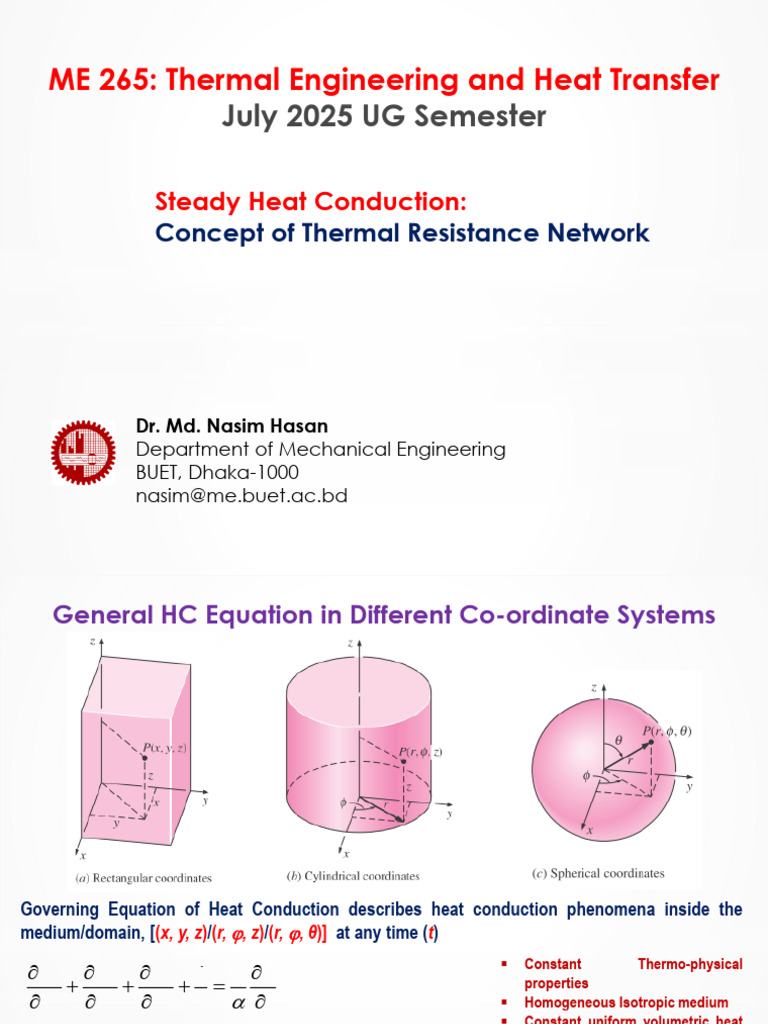 Thermal Engineering: Heat Transfer Concepts | PDF | Heat Transfer ...