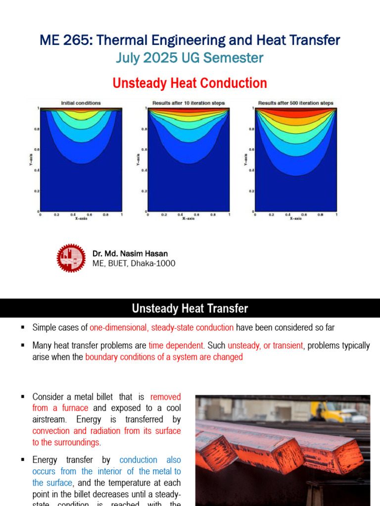Unsteady Heat Transfer Analysis Techniques | PDF | Heat Transfer ...