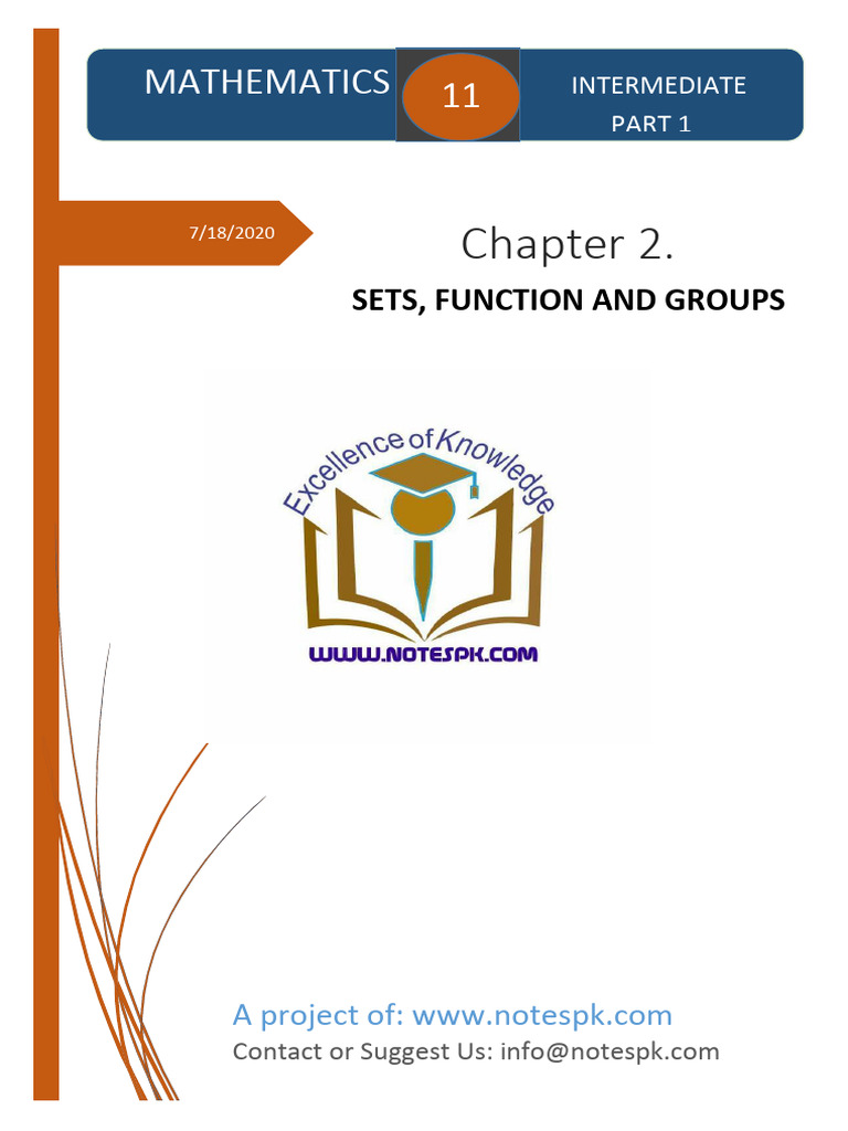Sets, Functions, and Groups in Mathematics | PDF | Intersection (Set ...