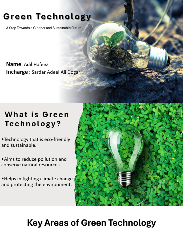 Green Technology for a Sustainable Future | PDF