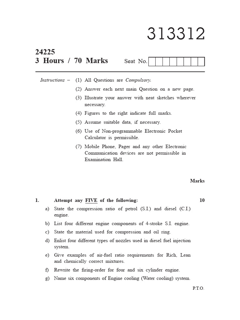 313312 | PDF | Engines | Diesel Engine