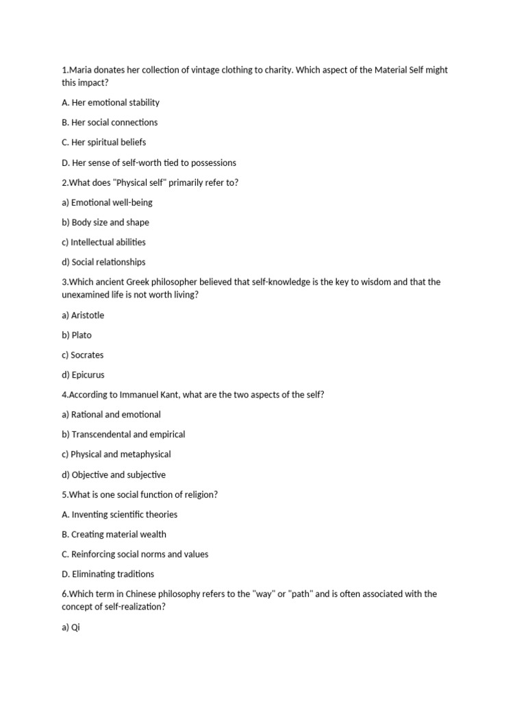 Understanding the Concept of Self | PDF | Self Concept | Self Esteem