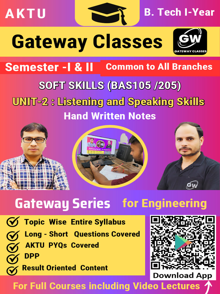 AKTU B.Tech Soft Skills Unit 2 Notes | PDF