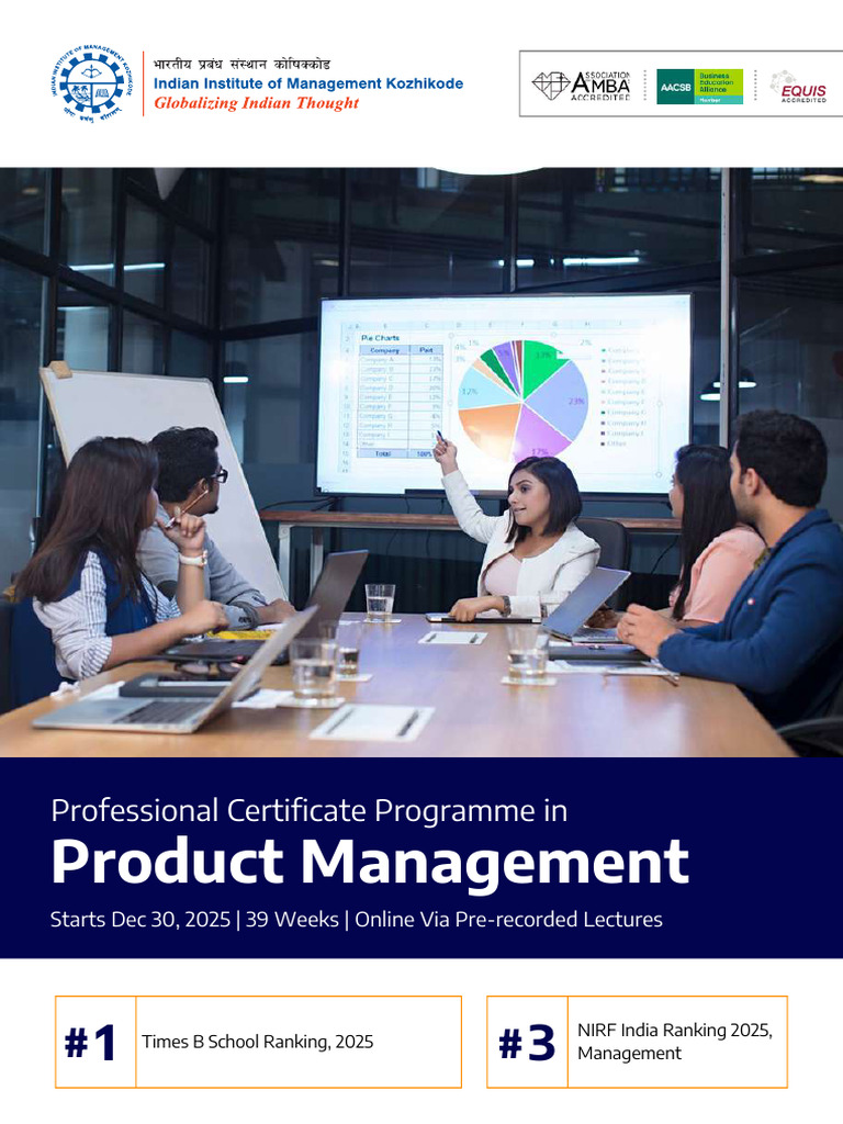 IIM Kozhikode Online Product Management Course | PDF | Regression ...