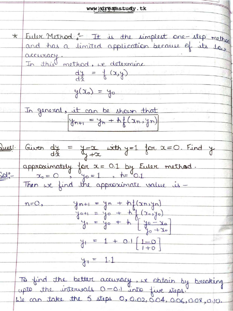 Numerical Methods Unit 5 | PDF