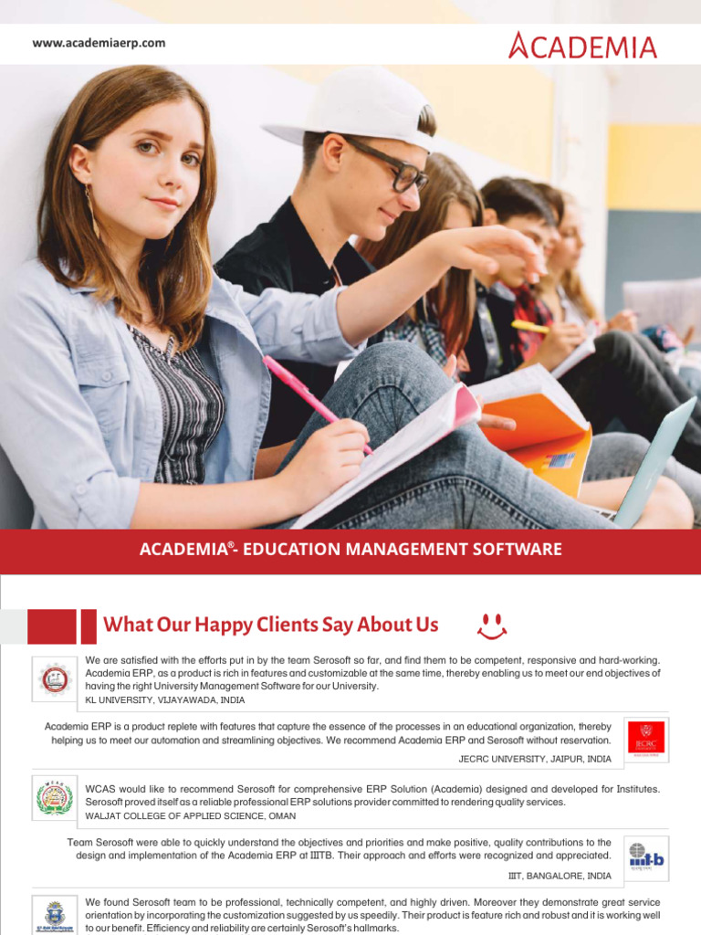 Academia ERP: Leading Education Software | PDF