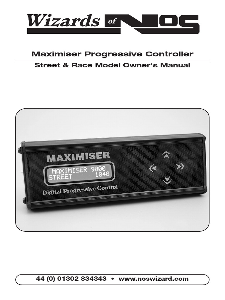 Maximiser Progressive Controller Manual | PDF | Throttle | Manufactured ...