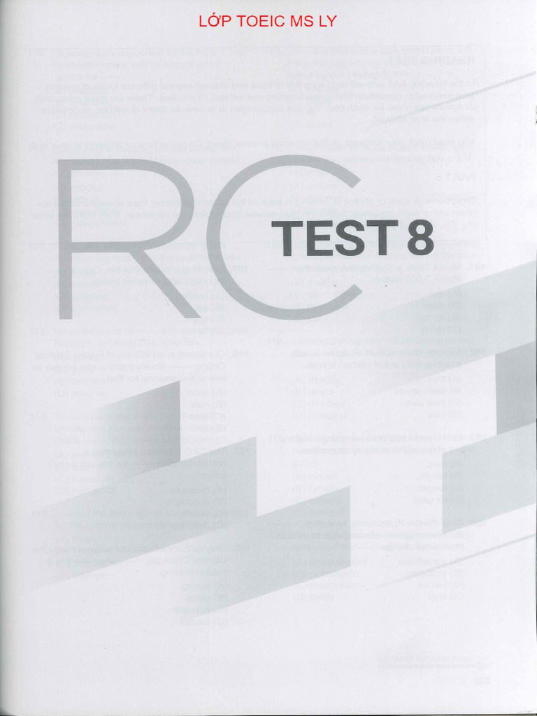 RC TEST 8 | PDF