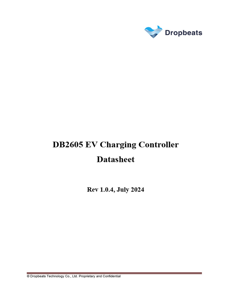 DB2605 EV Charging Controller Datasheet | PDF | Electrical Network ...