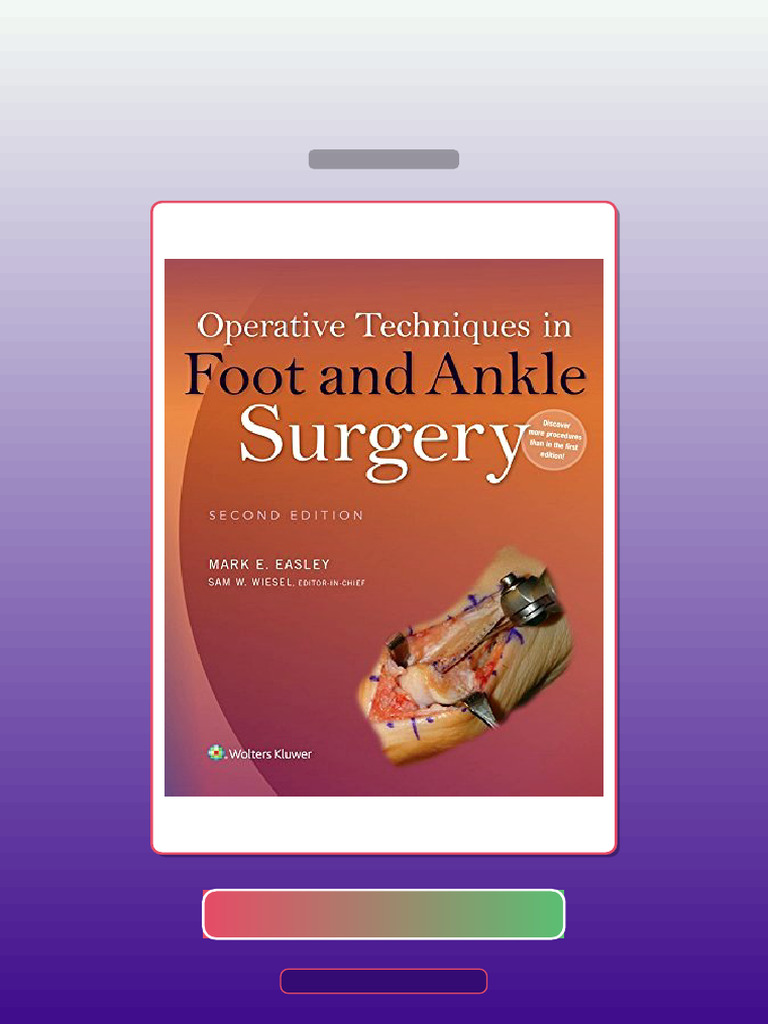 Operative Techniques in Foot and Ankle Surgery 2nd Edition E-book ...