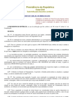 Decreto Nº 7689 - 2012