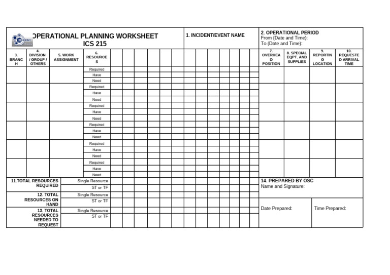 ICS 215 | PDF