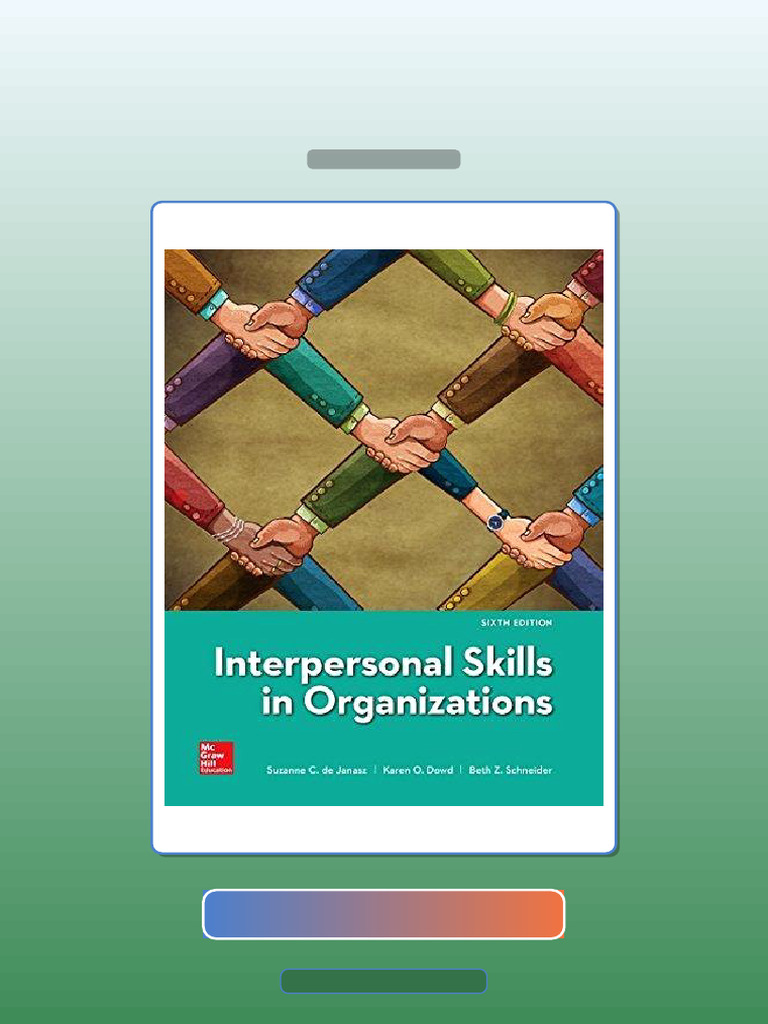 Interpersonal Skills in Organizations E-book Testbank Solutions | PDF | Science | Libraries