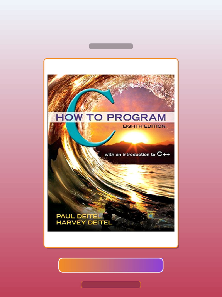 C How to Program 8th Edition E-book Testbank Solutions | PDF | Multiple ...