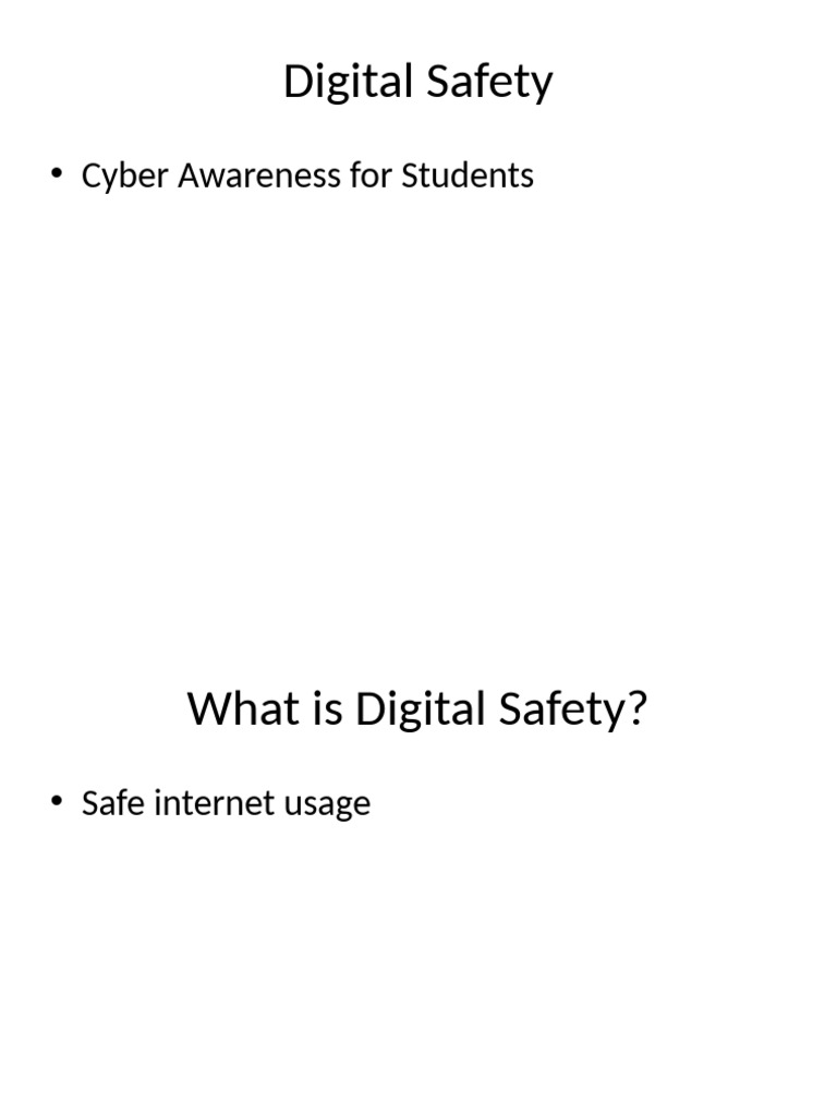 Digital Safety: Protect Yourself Online | PDF