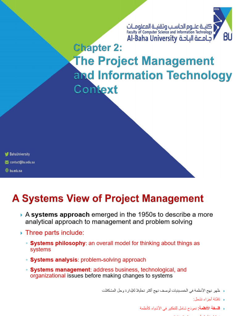 2-The Project Management and Information Technology Context 2 | PDF