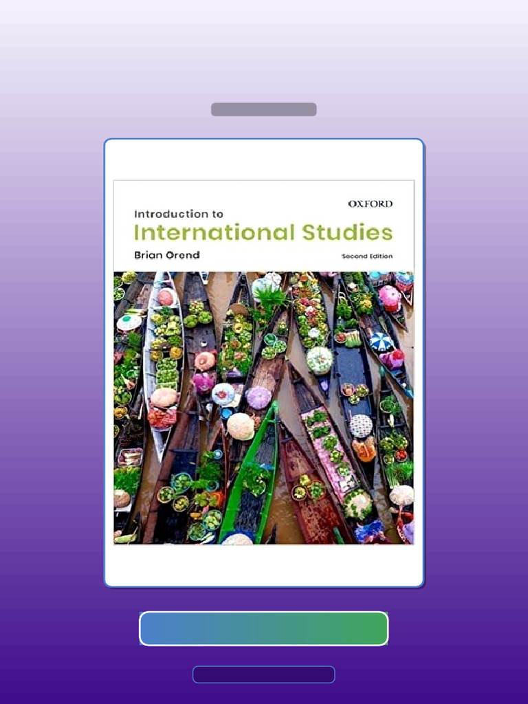 Introduction to International Studies 2nd Edition by Orend E-book ...