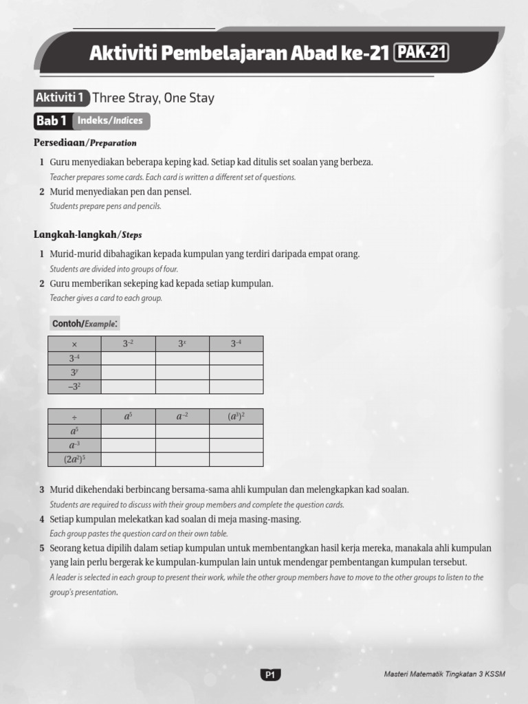 Aktiviti Pak 21 | PDF