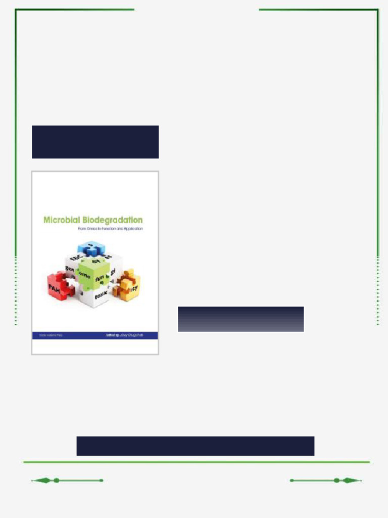 Microbial Biodegradation From Omics to Function and Application 1st ...