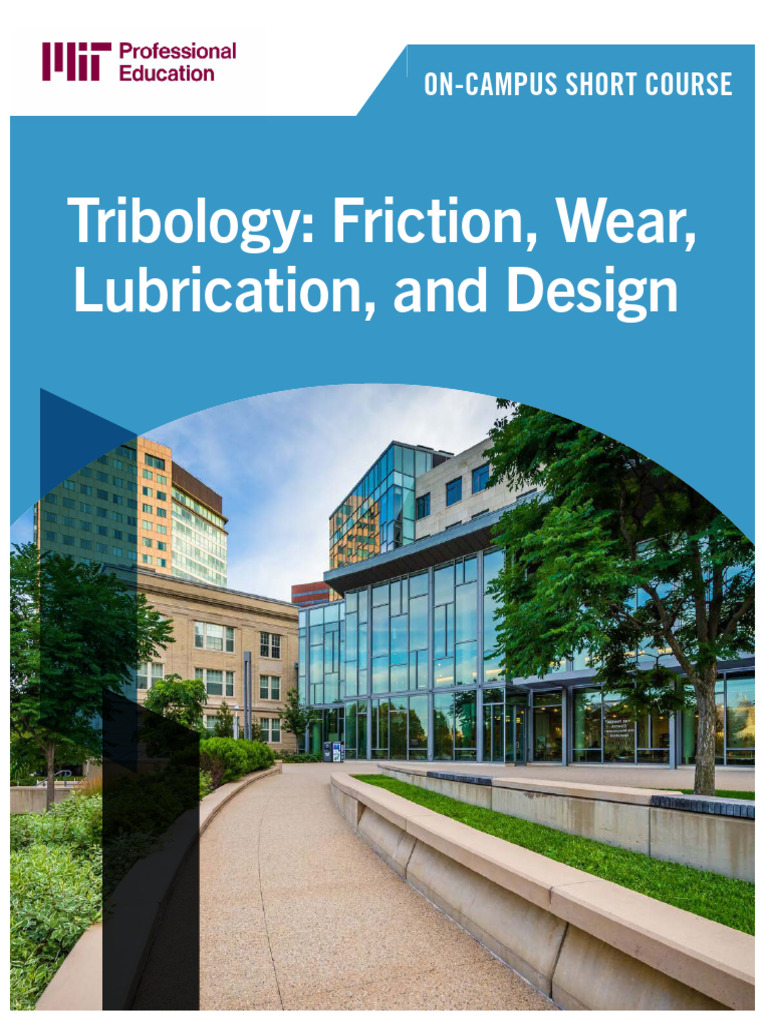 Tribology Course: Friction & Wear Solutions | PDF | Wear | Friction