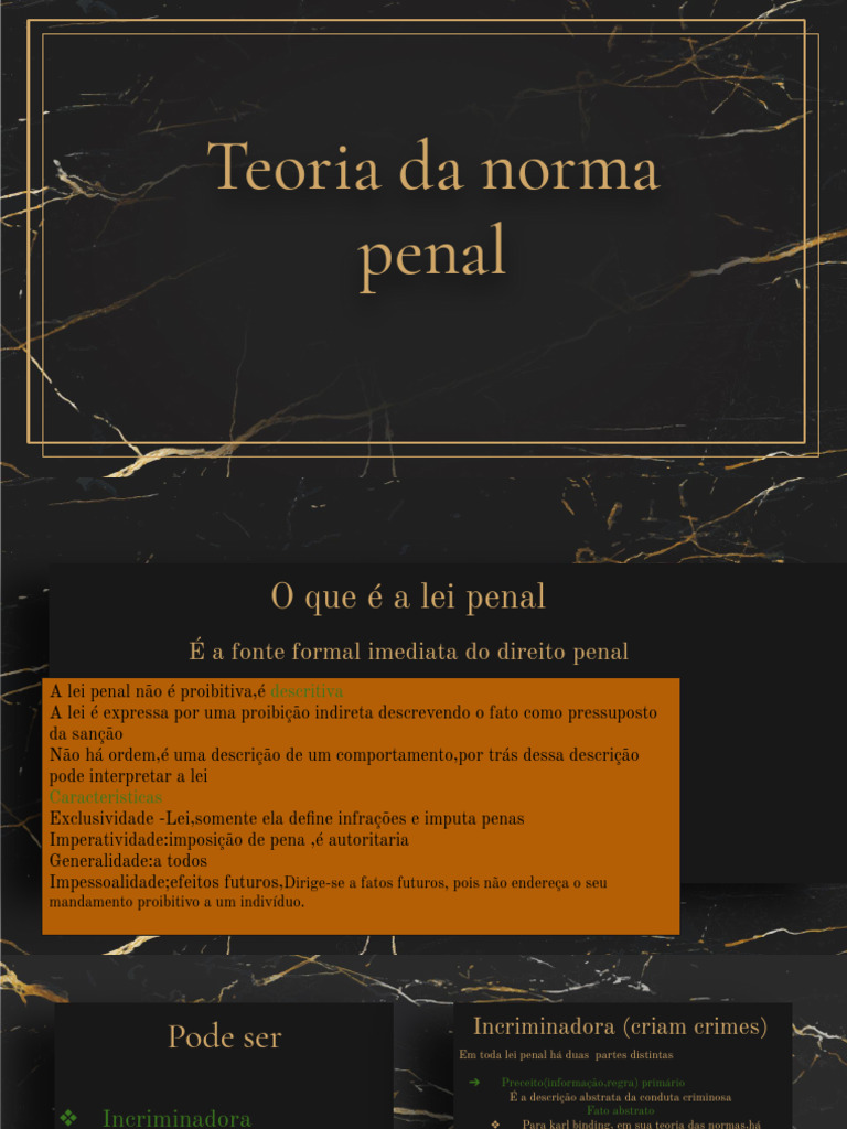 Teoria da Norma Penal e Lei Penal | PDF | Crimes | Crime e Violência