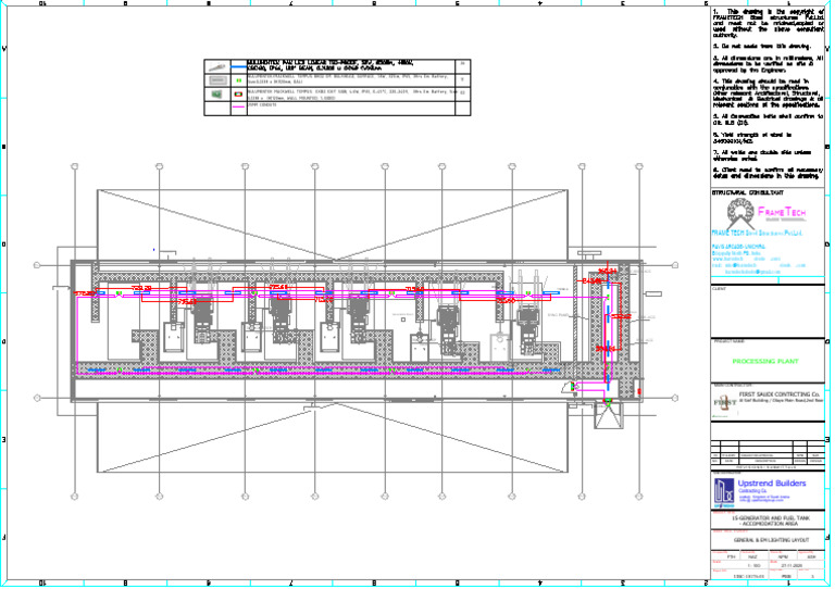 Generator and Fuel Tank Layout Plan | PDF | Building | Components