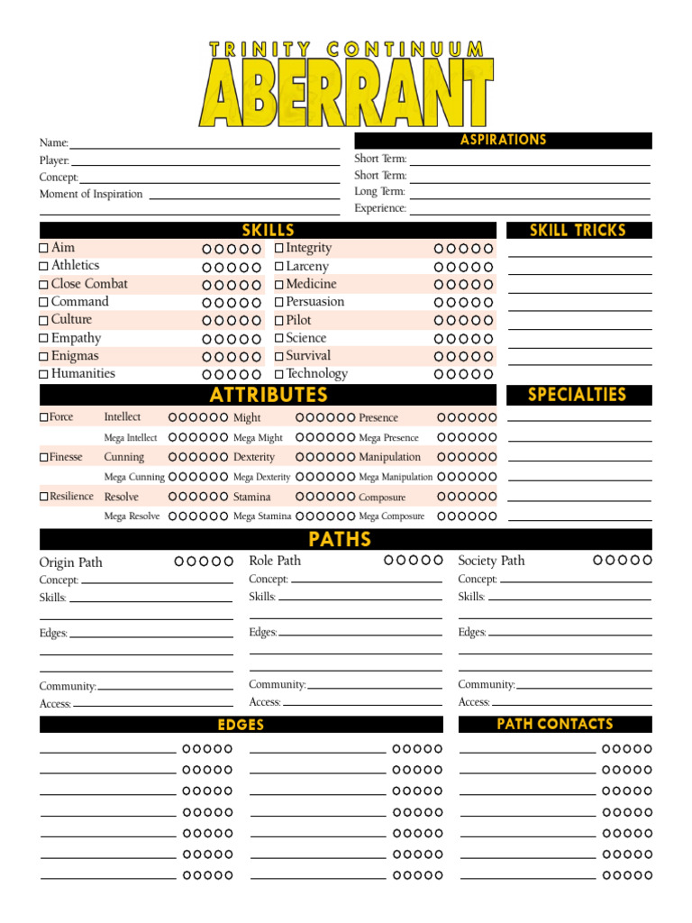 Comprehensive Role-Playing Game Guide | PDF
