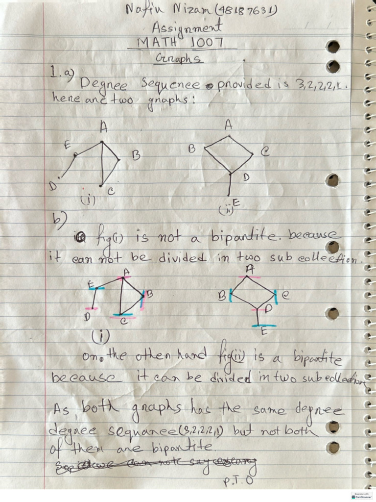 MATH1007 Assignment 1 | PDF