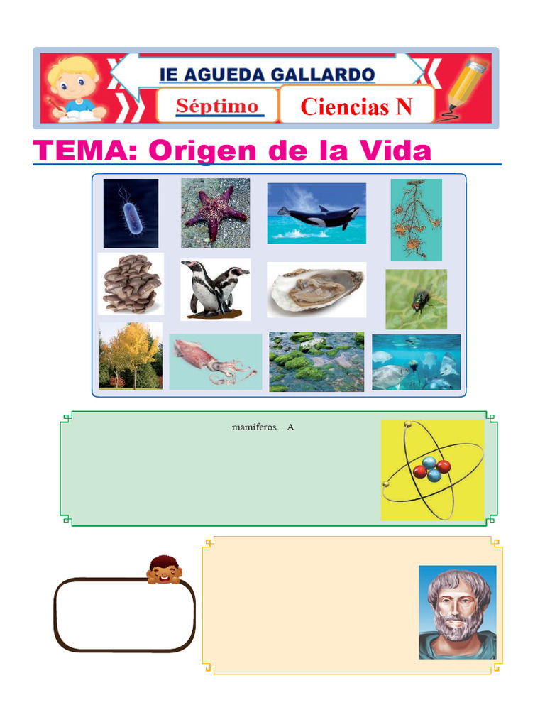 Teorías sobre el Origen de la Vida | PDF | Biología | Naturaleza