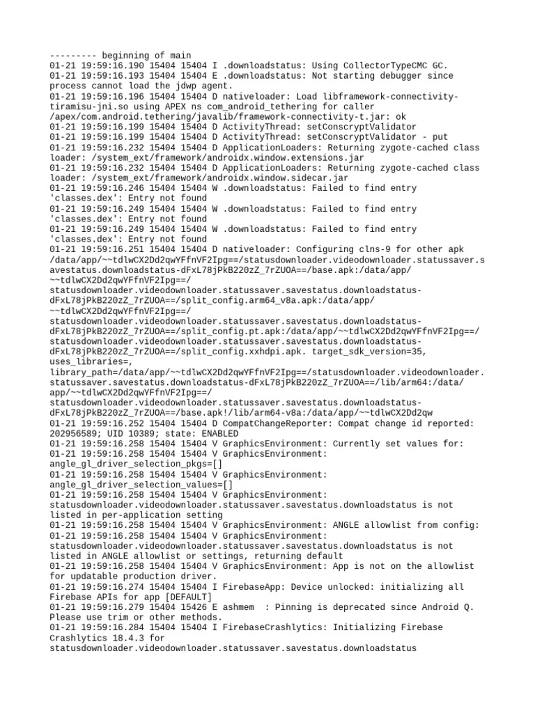 Android App Download Status Logs | PDF | Software | Alphabet Inc.