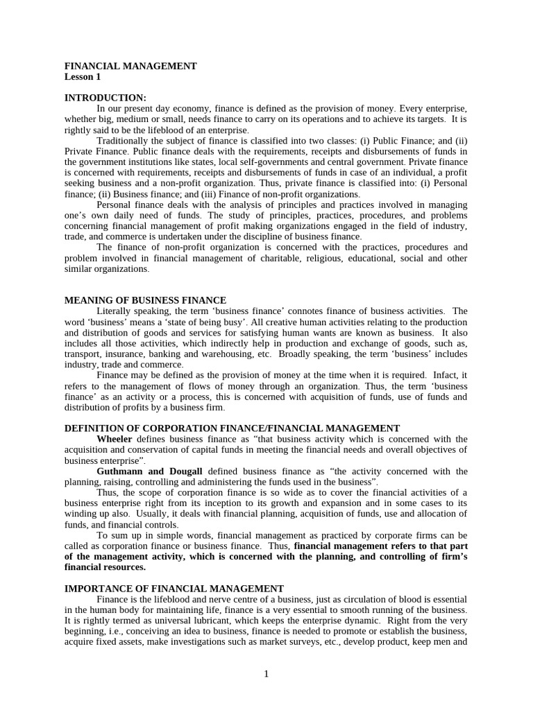 Understanding Financial Management Basics | PDF | Investing | Dividend