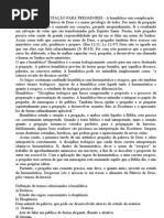 CURSO DE CAPACITAÇÃO PARA PREGADORES