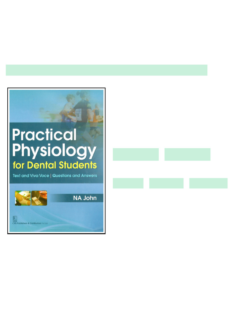 Practical Physiology for Dental Students ebook easy open digital file ...