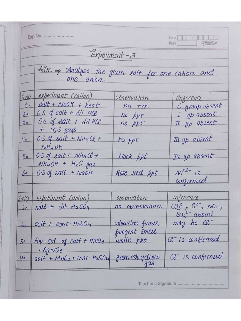 Chem Exp 13 To 20 | PDF