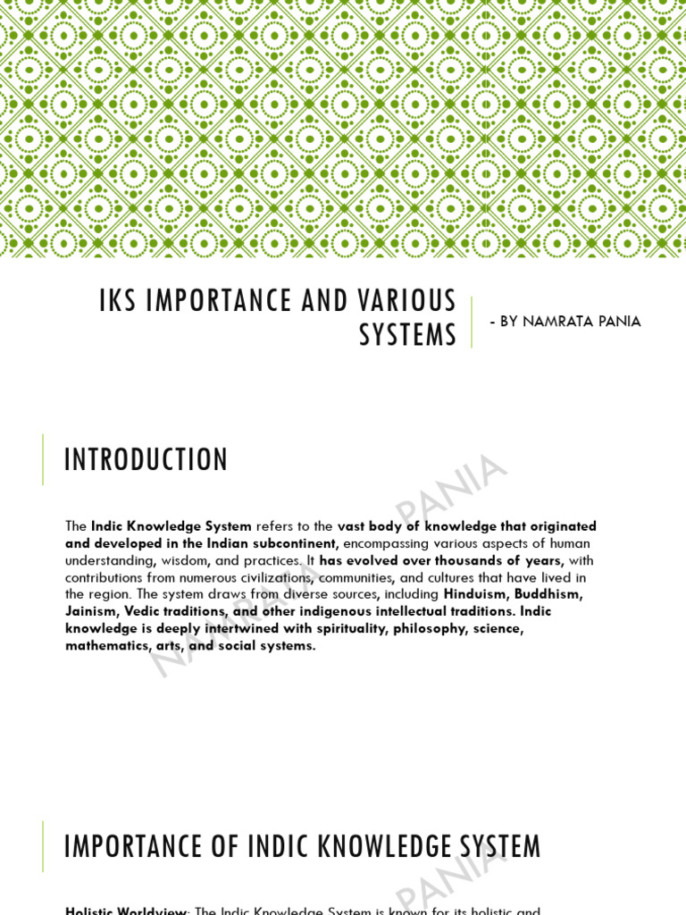 Importance of Indic Knowledge Systems | PDF | Vedas | Yoga