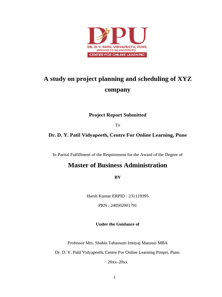 Project Planning & Scheduling Study | PDF | Project Management | Risk