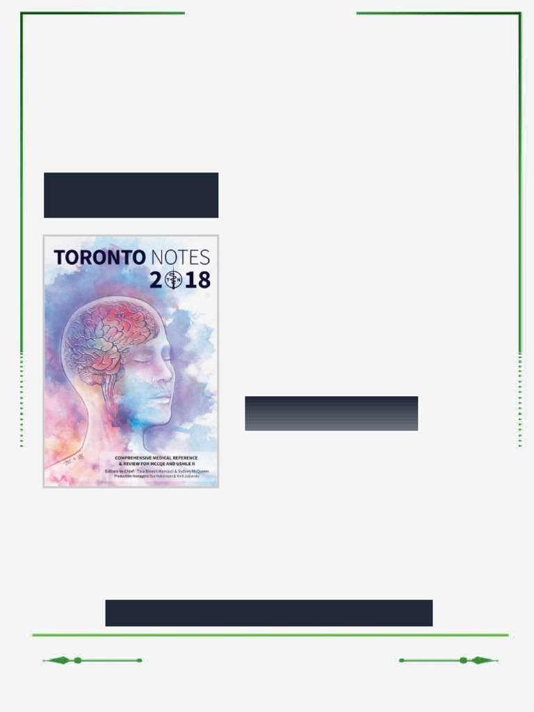 Toronto Notes 2018 34th Edition Edition Tina Binesh Marvasti ebook ...