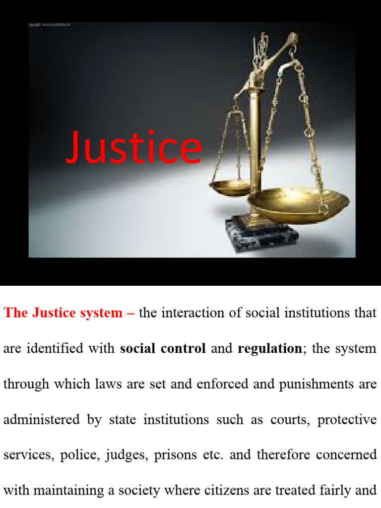 Understanding the Justice System and Social Justice | PDF | Deviance ...