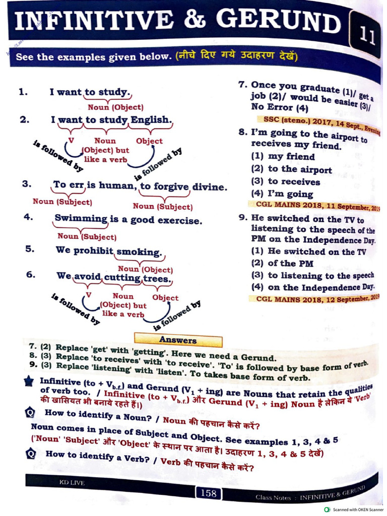 11 Infinitative and Gerund | PDF