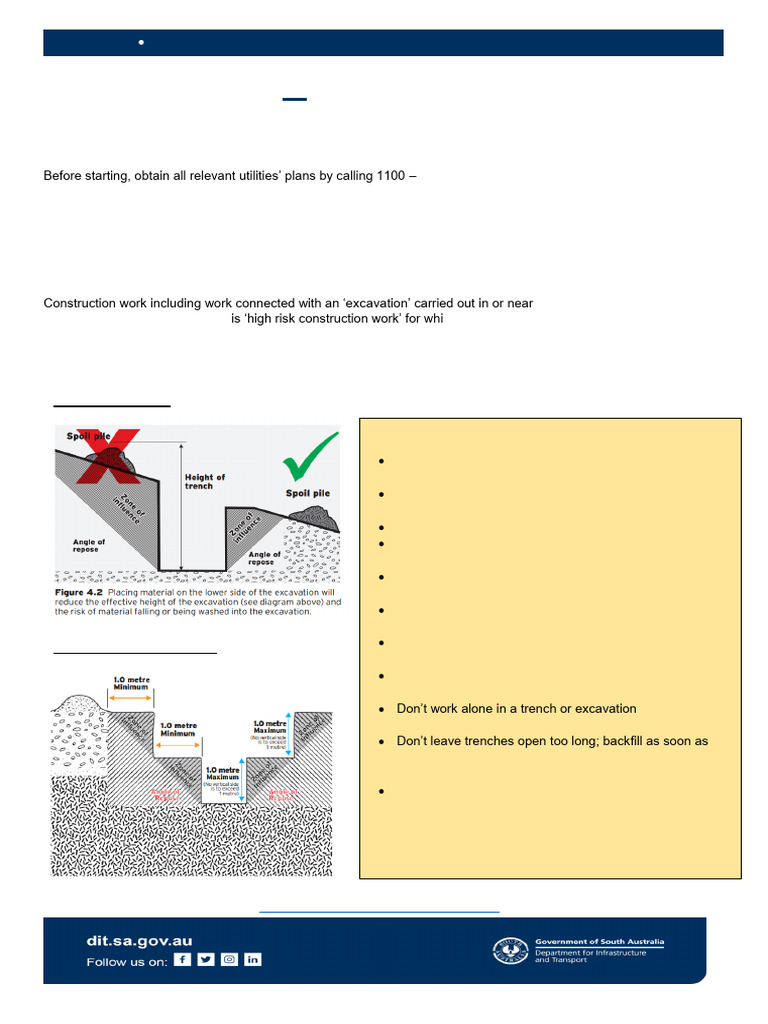 Trench Collapse Safety Guidelines | PDF | Trench