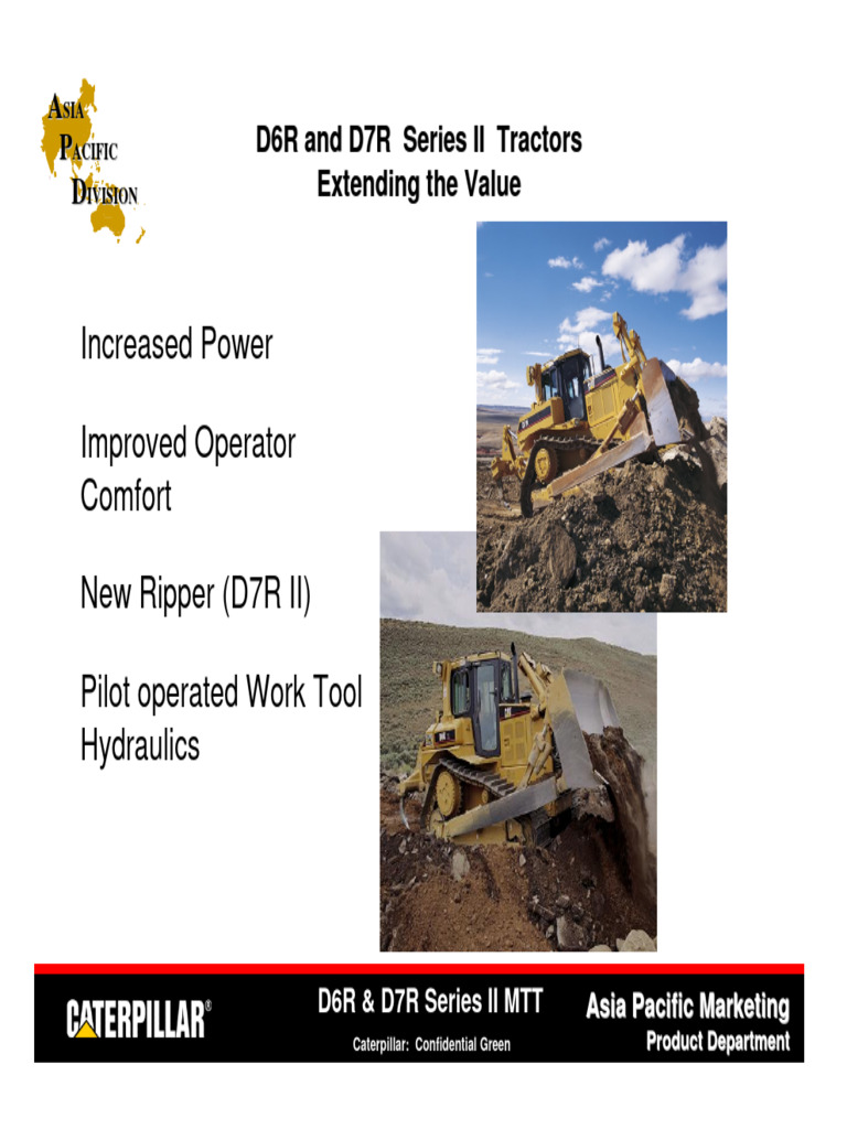 Caterpillar D6R & D7R Series II Overview | PDF | Clutch | Engines
