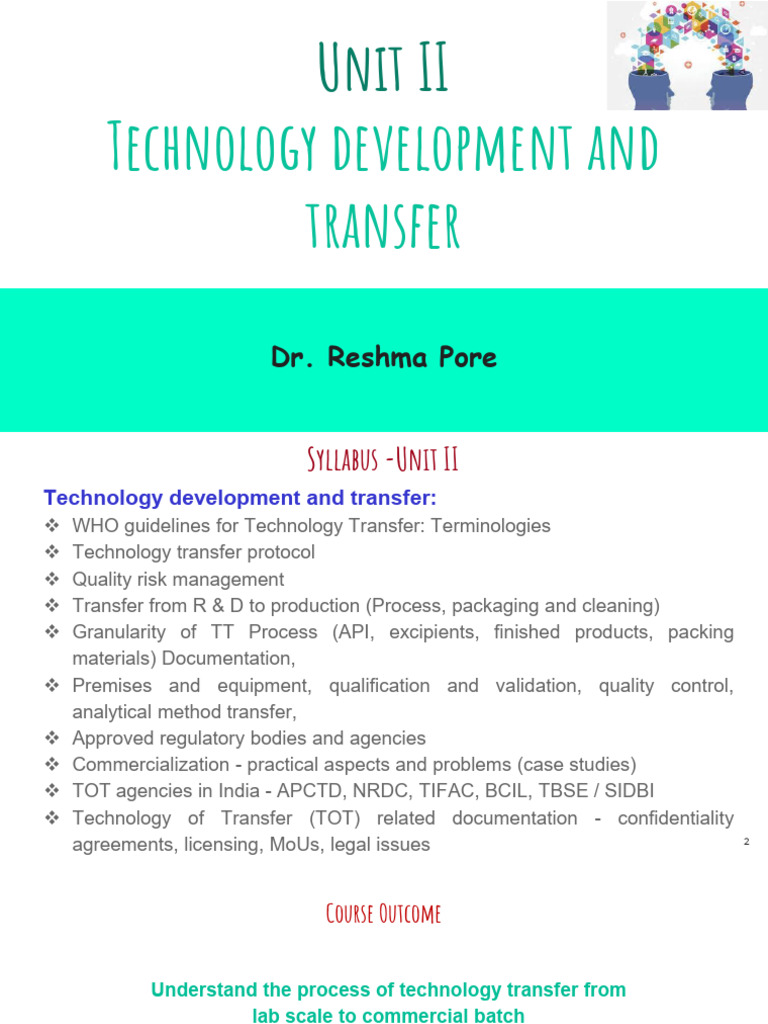 Technology Transfer in Pharmaceuticals | PDF | Risk | Risk Management