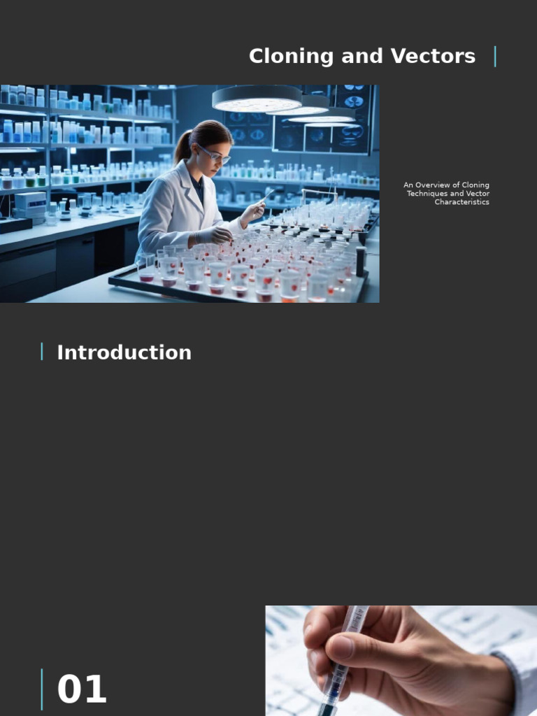 Cloning Techniques and Vector Overview | PDF | Molecular Cloning | Plasmid