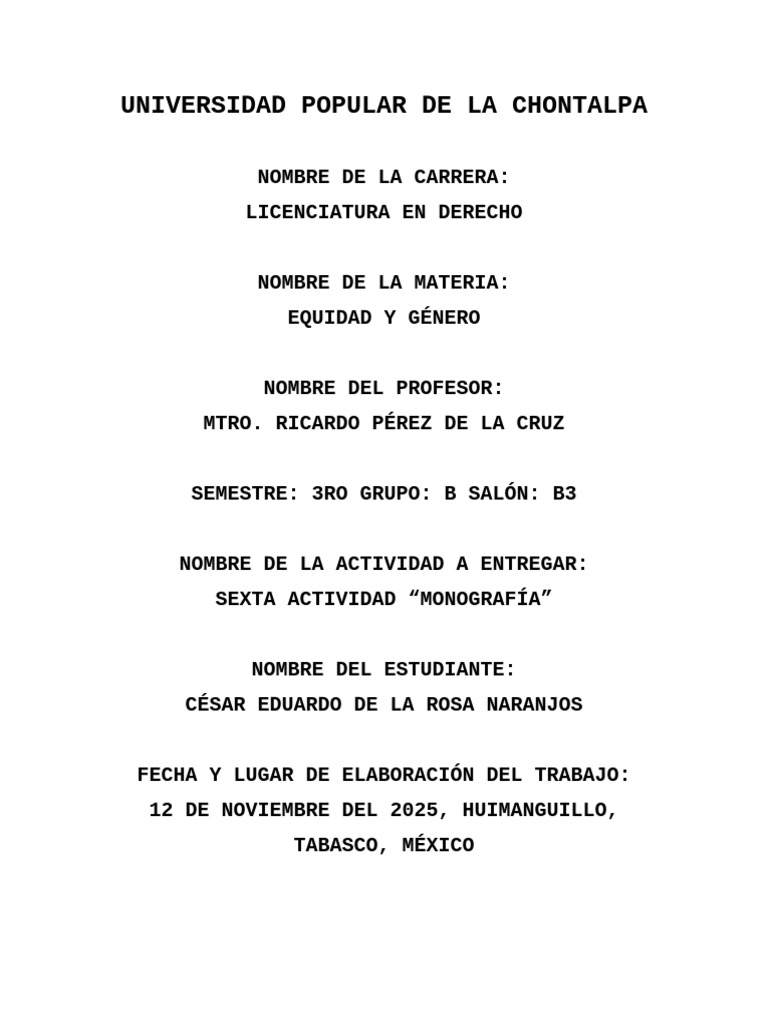 Equidad de Género y Derechos Humanos | PDF | Igualdad de género ...