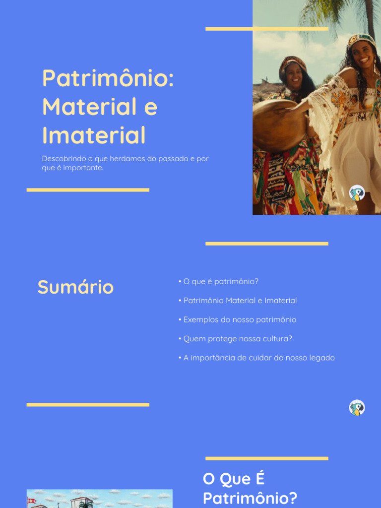 Patrimônio Cultural: Material e Imaterial | PDF | Herança cultural