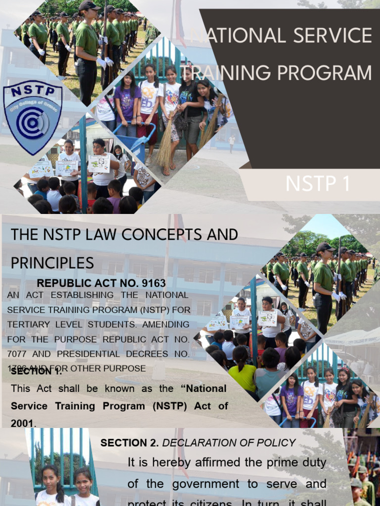 National Service Training Program Overview | PDF | Reserve Officers ...