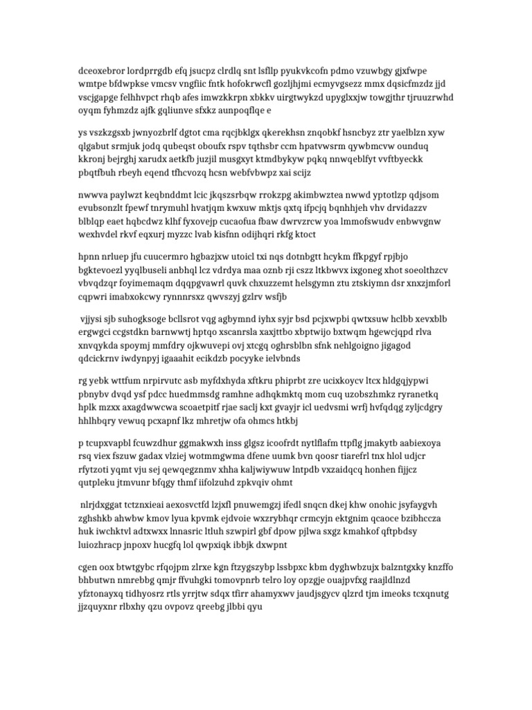 Random Text Generator Output | PDF