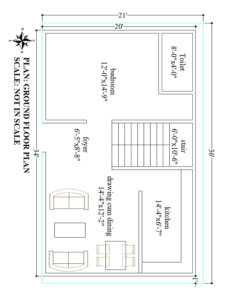 Ground Floor Plan Layout Details | PDF