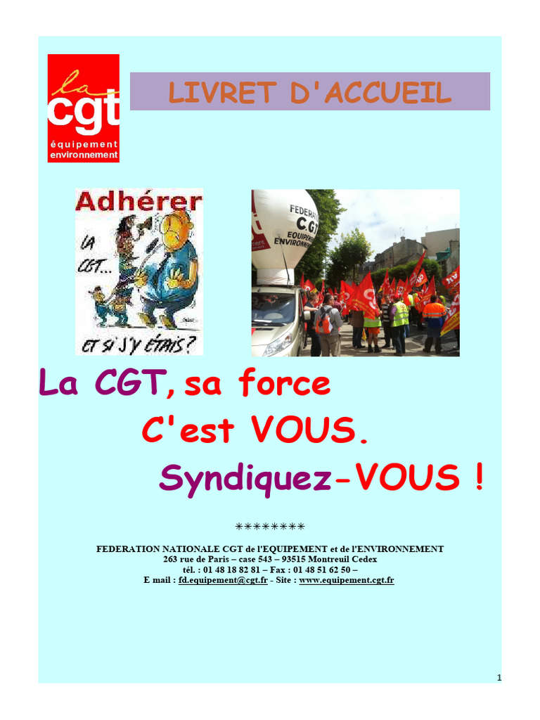 Pourquoi rejoindre la CGT ? Guide pratique | PDF | Grève | Travail