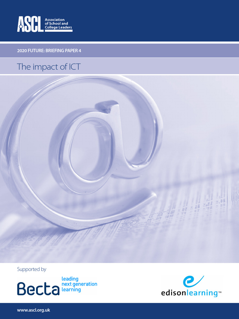 Trends in ICT Impact on Society | PDF | Educational Technology ...